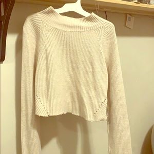 Cream Cropped Gap Sweater